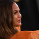 Chrissy Teigen arrives for the 62nd Annual Grammy Awards on January 26, 2020, in Los Angeles.